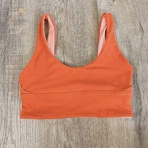 Lululemon Align Reversible Crop Bra Top Raspberry Cream Red Rock 4